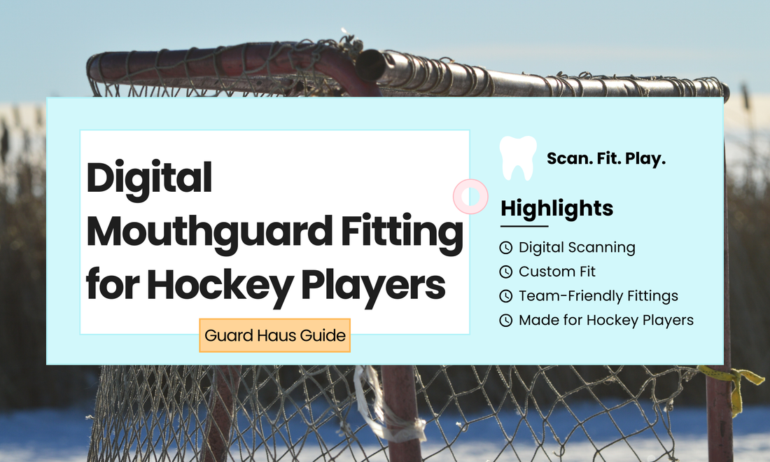 Digital mouthguard fitting for minor hockey players